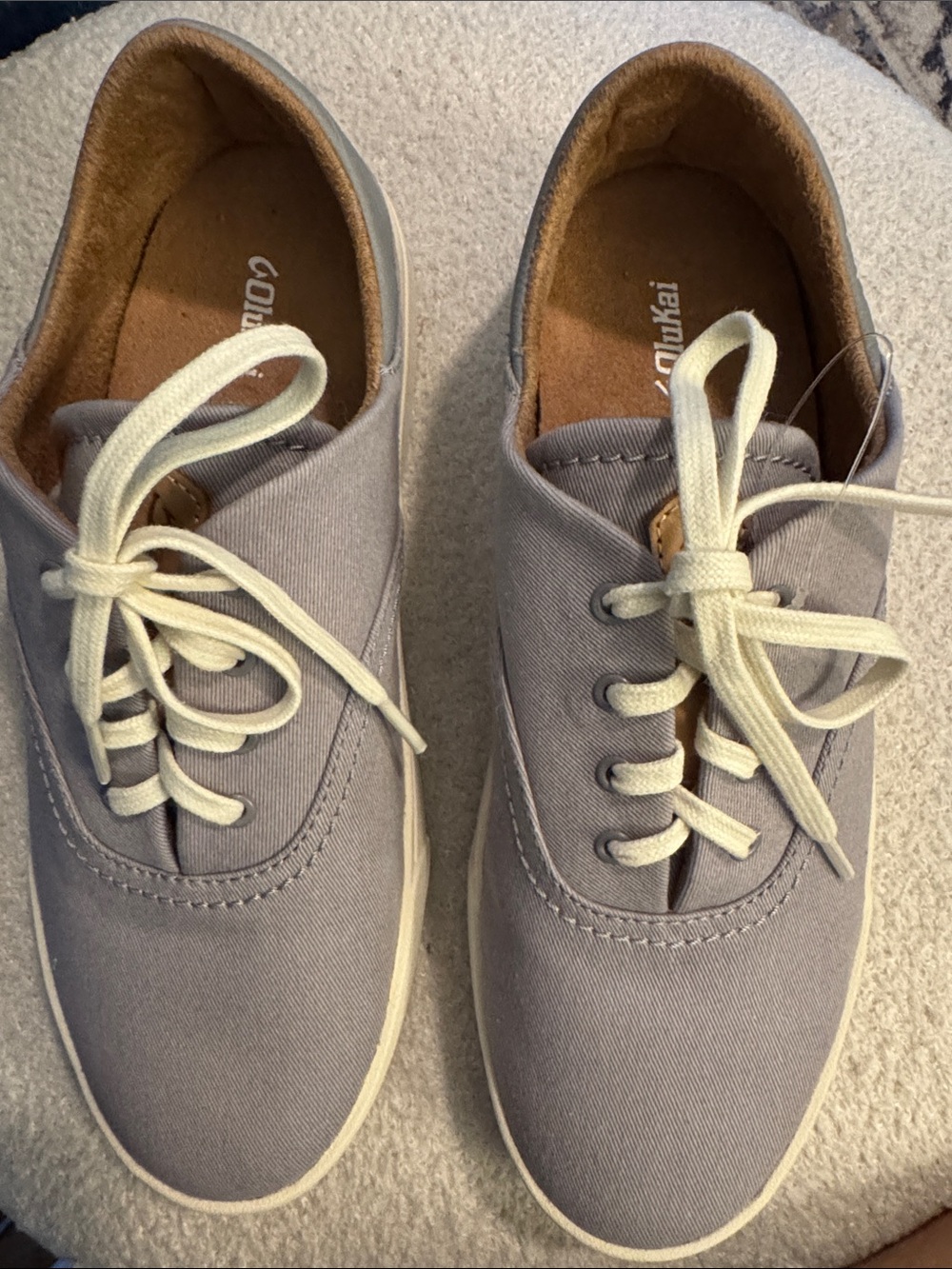 OluKai Kohu Women Canvas Sneaker Size 9 Drop In Heel Slip On NWT
